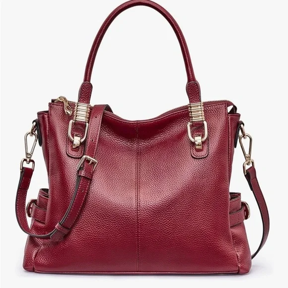 Red Genuine Leather KATTEE Bag - Picture 1 of 10